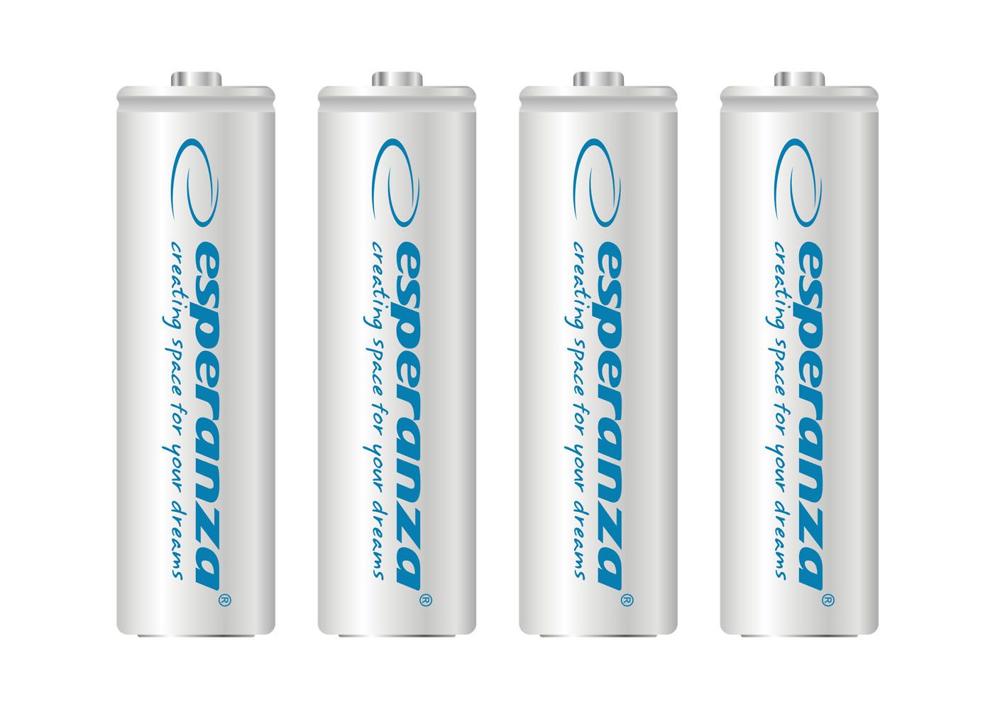 Esperanza 2000mAh AA Ni-MH akkumulátor 4db/csomag White