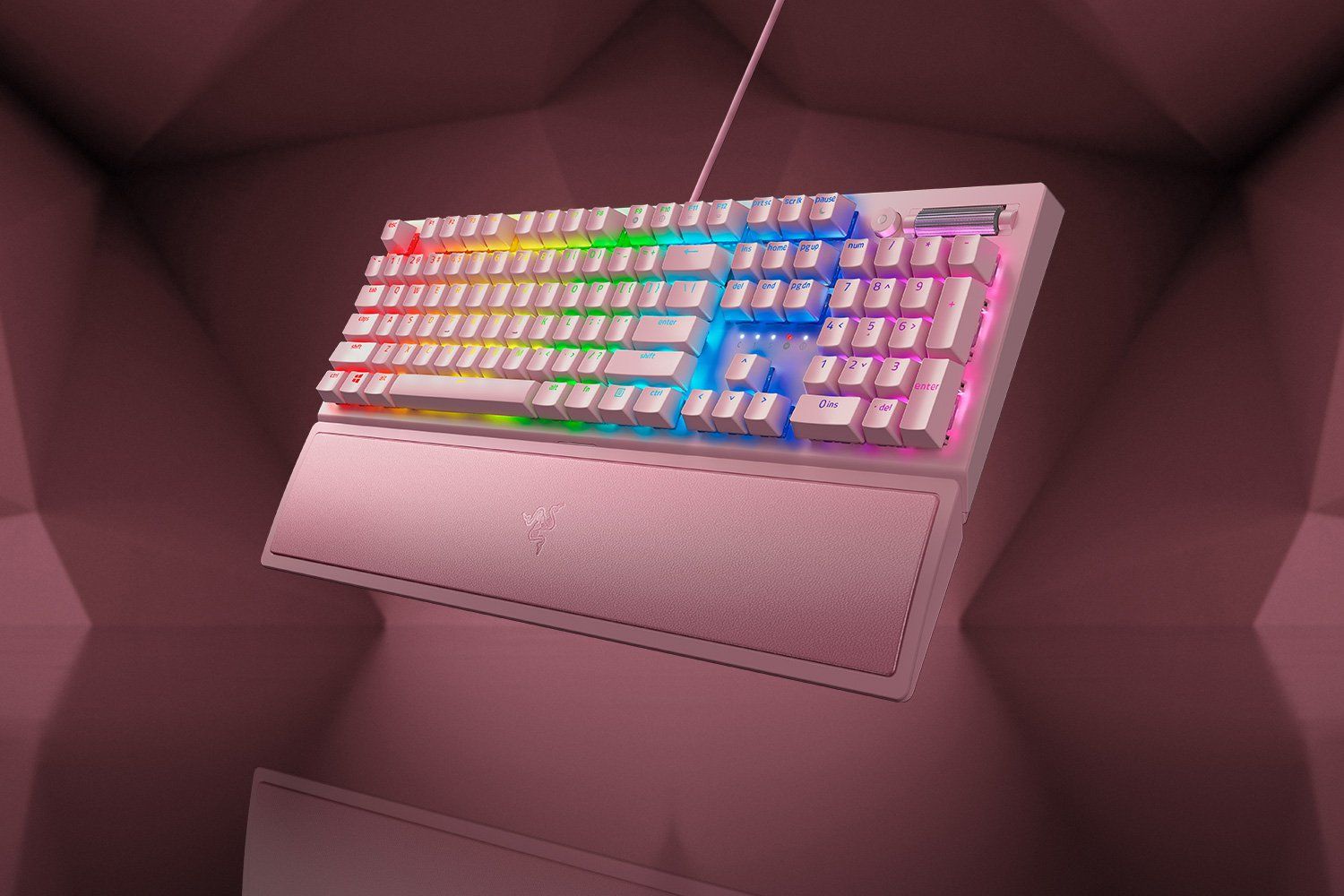 Razer BlackWidow V3 Green Switch keyboard Pink US