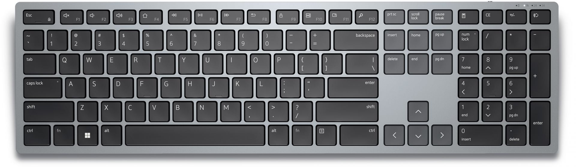 Dell KB700 Compact Multi-Device Wireless Keyboard Titan Gray HU