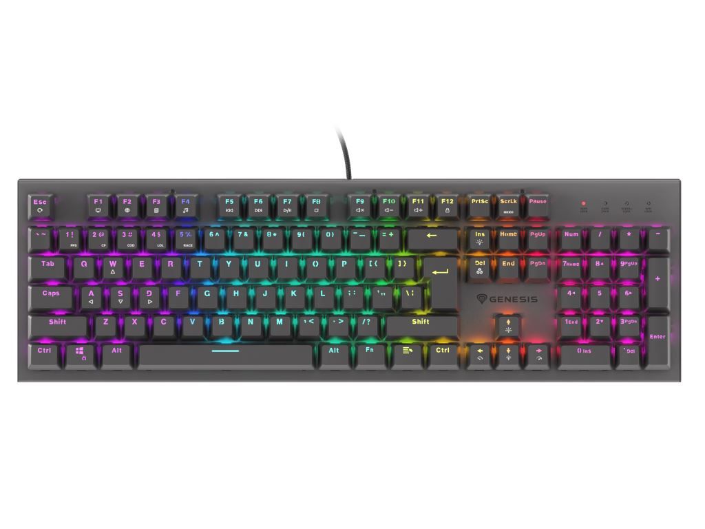 Genesis Thor 303 RGB Mechanical Outemu Red Switch Keyboard Black HU