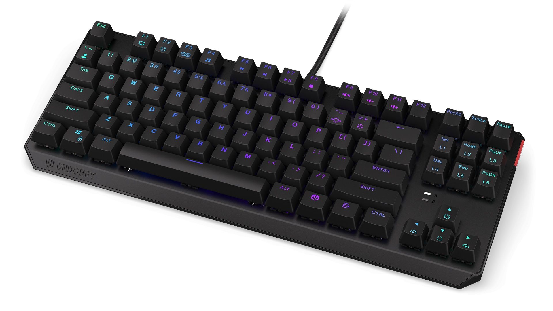 Endorfy Thock TKL Brown Switch Mechanical Keyboard Black US