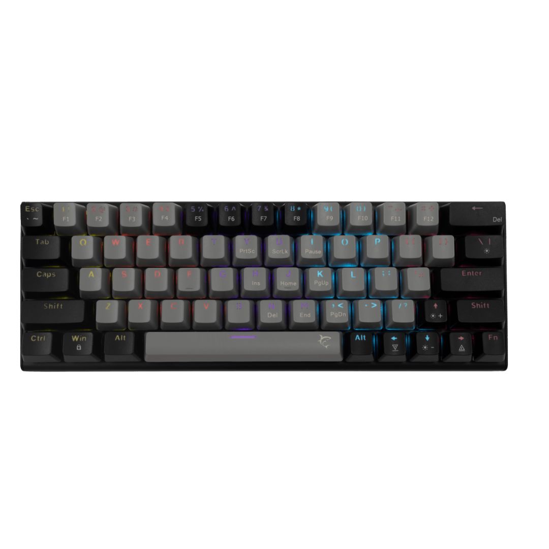 White Shark Wakizashi Red Switches Gaming Keyboard Grey/Black US