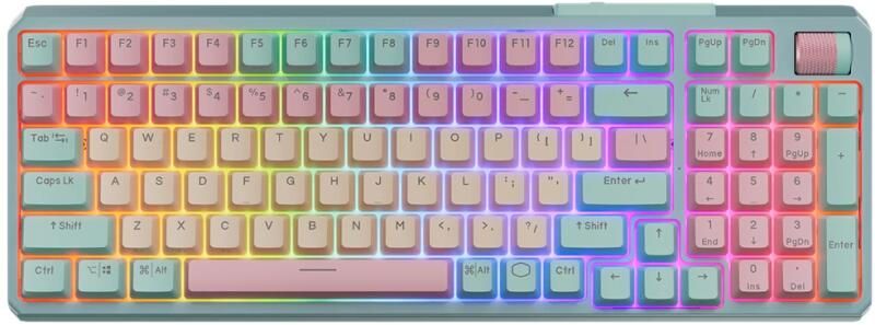 Cooler Master MK770 V2 Mechanical Wireless Bluetooth Keyboard Macaron US