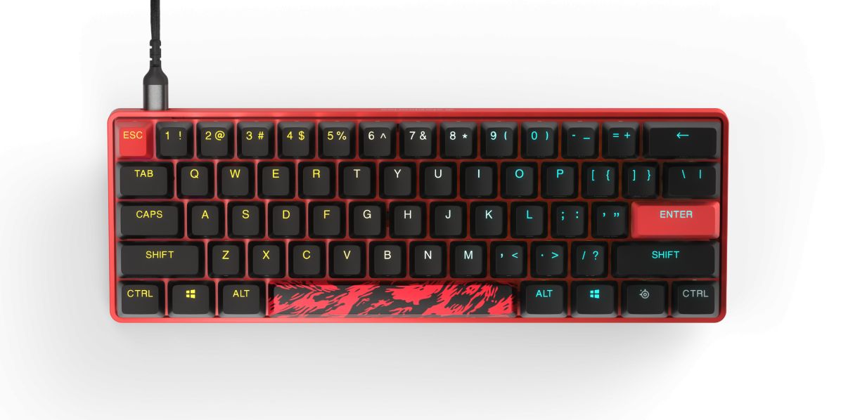 Steelseries Apex 9 Mini Faze Clan Edition Gaming Keyboard Black/Red US