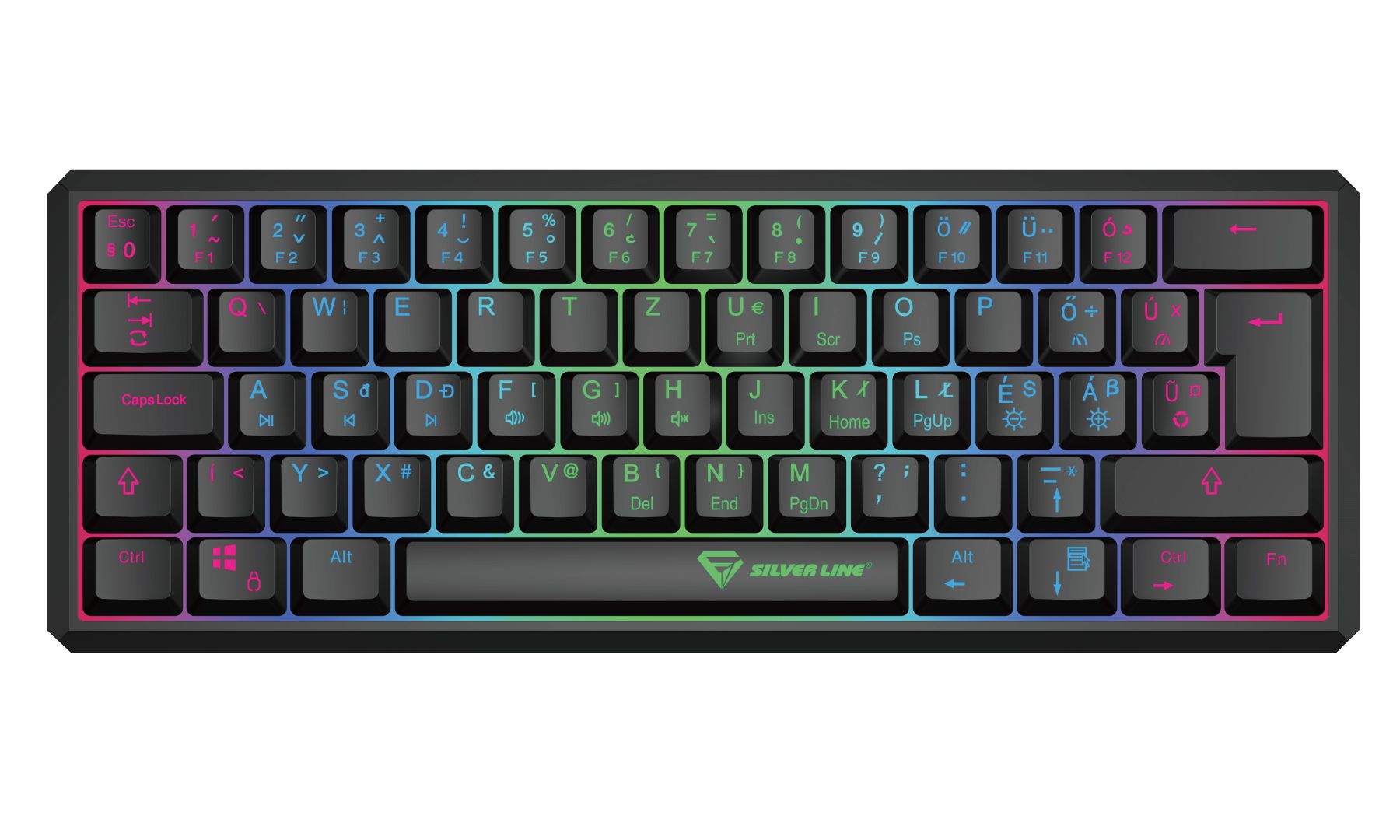 Silverline MK518 Gaming Keyboard Black HU