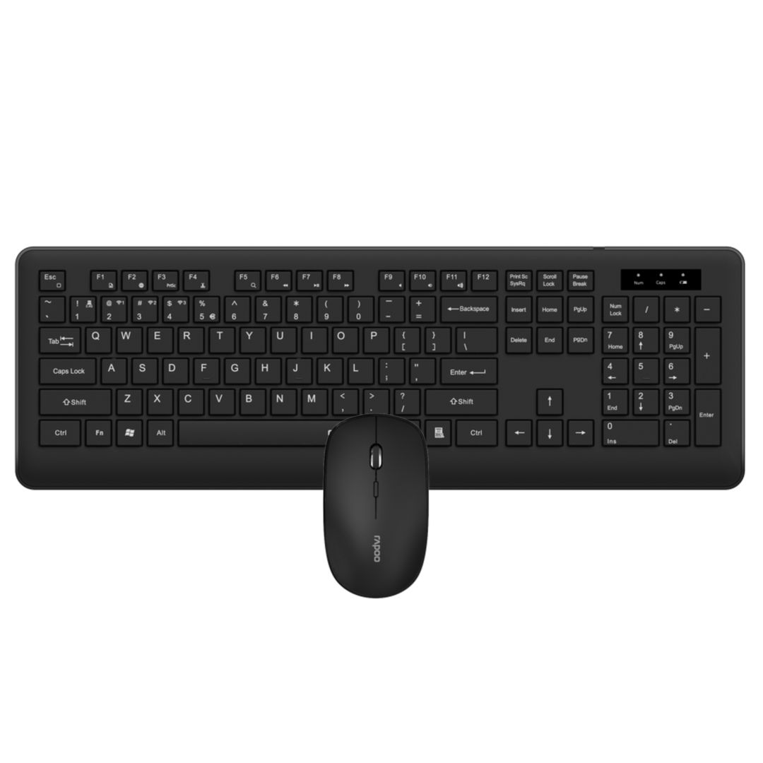 Rapoo 8310M Multi-mode Wireless Bluetooth Keyboard Combo Black HU
