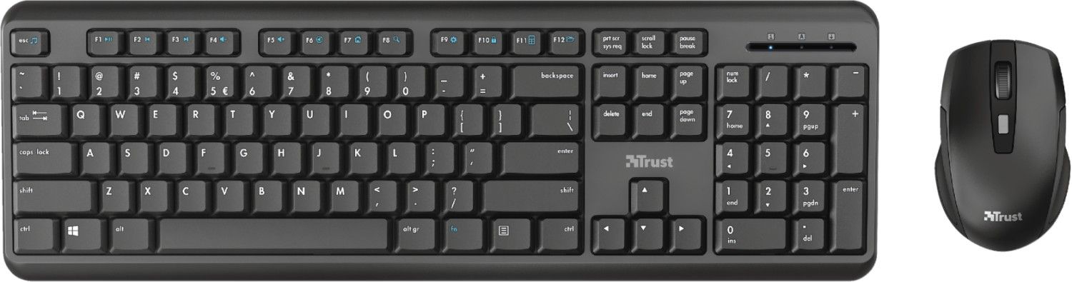 Trust TKM-350 Wireless Keyboard Combo Black US