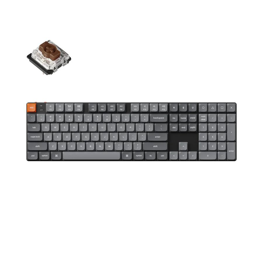 Keychron K5 Max Wireless Mechanical RGB Backlight Brown Switch Keyboard Black US