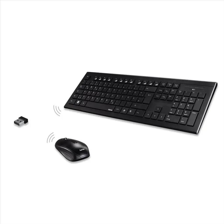 Hama Cortino Wireless Keyboard Combo Black CZ/SK