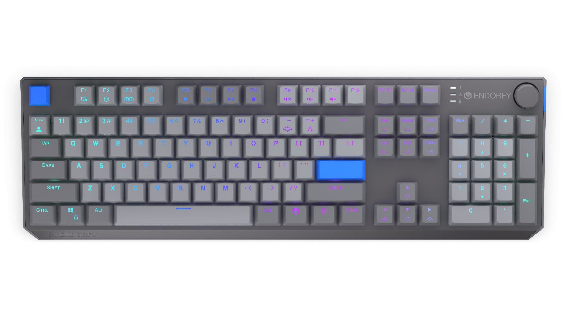 Endorfy Thock V2 Wireless Bluetooth Keyboard Grey US