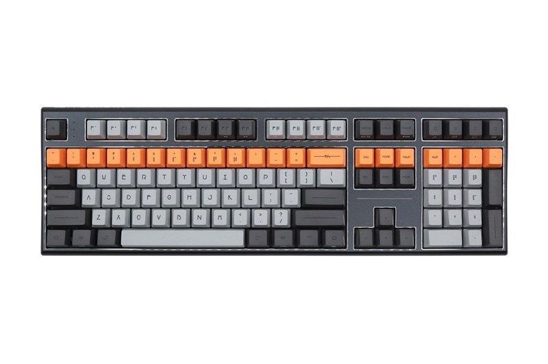 Varmilo VBS109 Bot: Lie USB Cherry MX Brown Mechanical Gaming Keyboard Gray/Orange HU