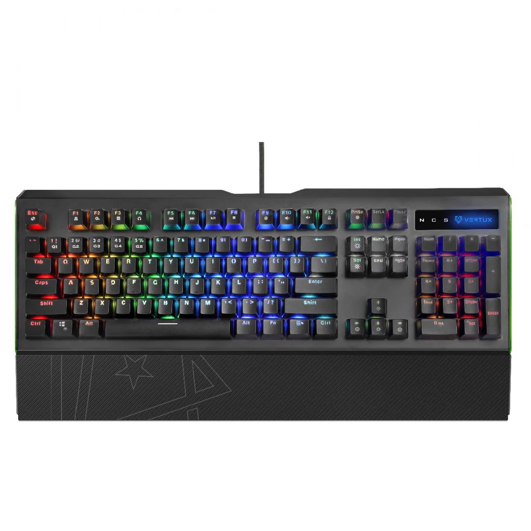 VERTUX Toucan Mechanical Gaming Keyboard Black US