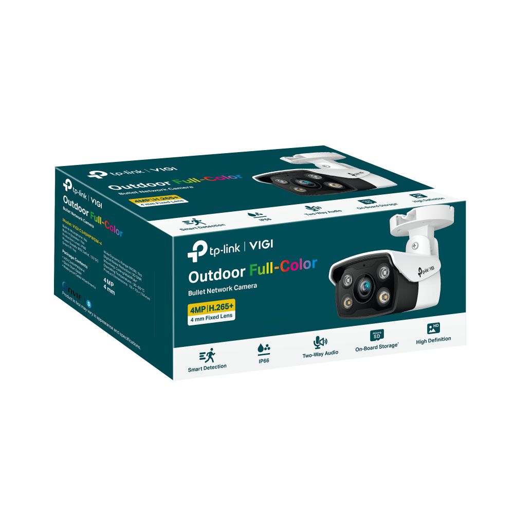TP-Link VIGI C340 (2.8mm) 4MP Outdoor Full-Color Bullet Network Camera