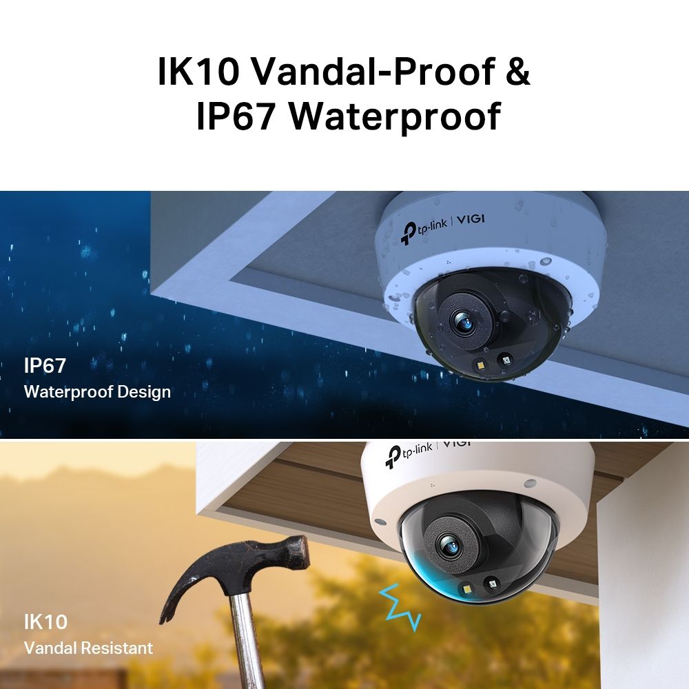 TP-Link VIGI C250 (2.8mm) 5MP Full-Color Dome Network Camera