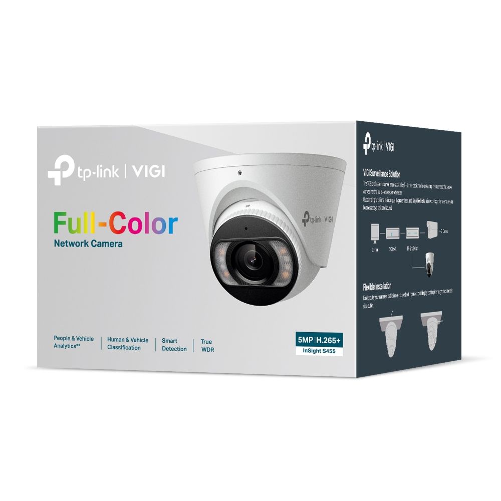 TP-Link InSight S455 2,8mm VIGI 5MP Full-Color Turret Network Camera
