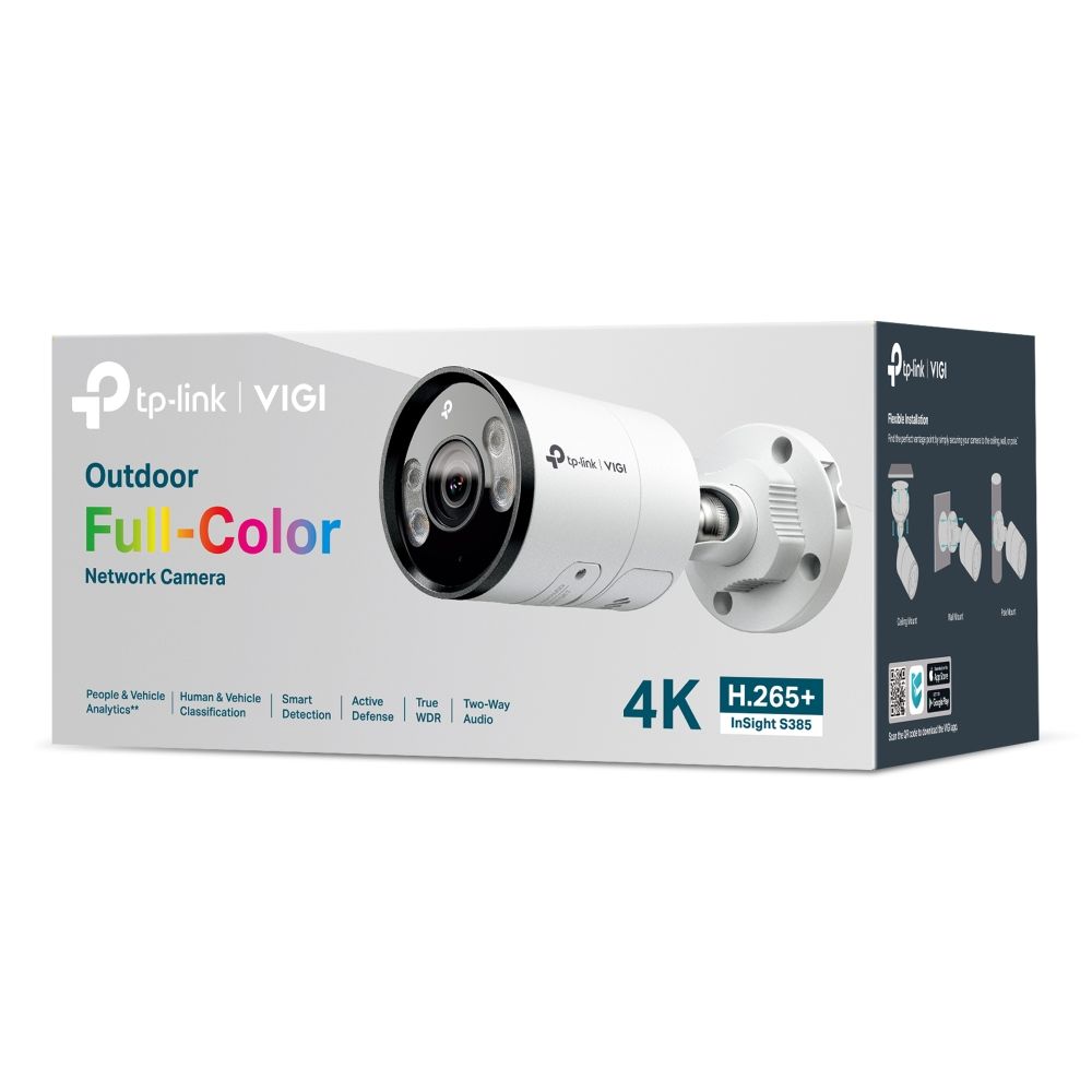 TP-Link InSight S385 VIGI 8MP Outdoor Full-Color Bullet Network Camera