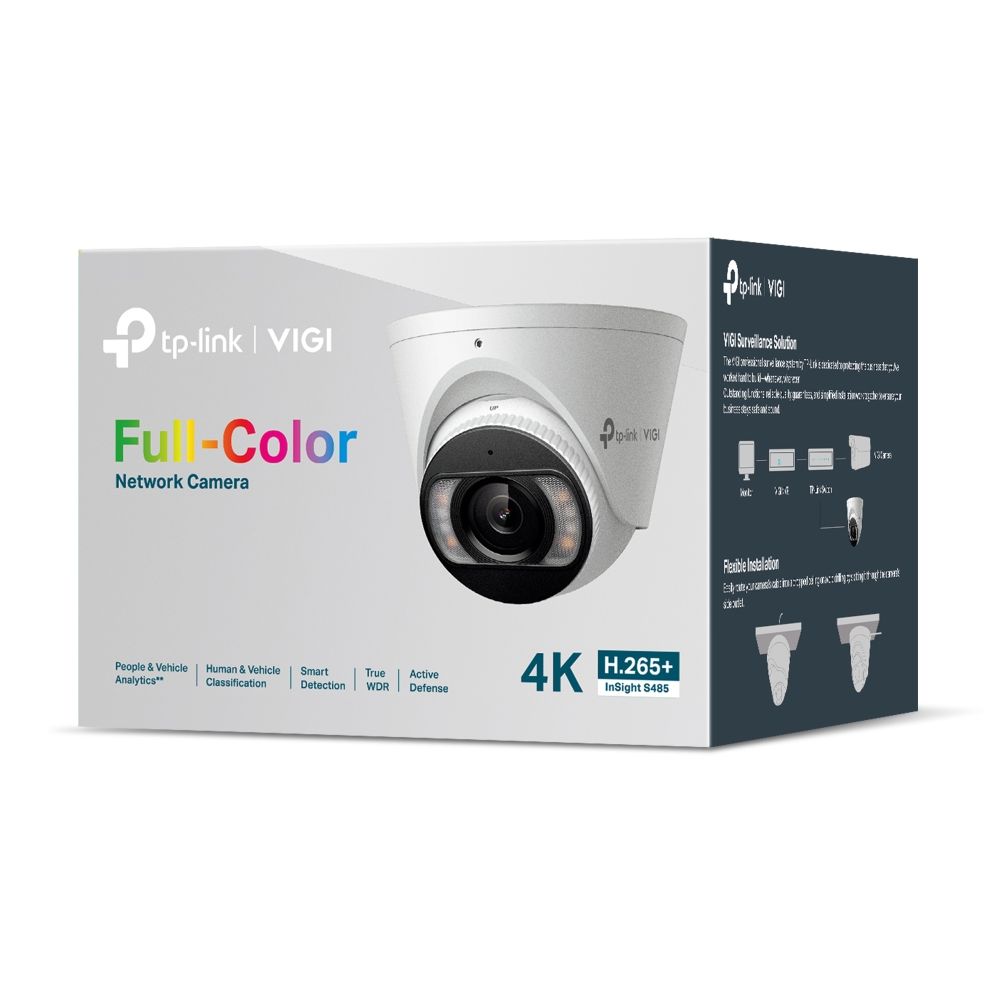 TP-Link InSight S485 (4mm) VIGI 8MP Full-Color Turret Network Camera