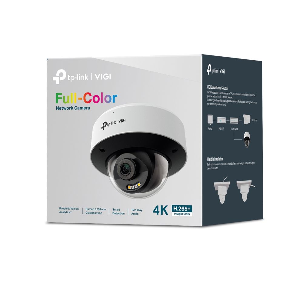 TP-Link InSight S285 (2.8mm) VIGI 8MP Full-Color Dome Network Camera