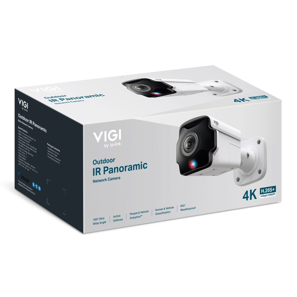 TP-Link InSight S385PI VIGI 8MP Outdoor IR Panoramic Bullet Network Camera