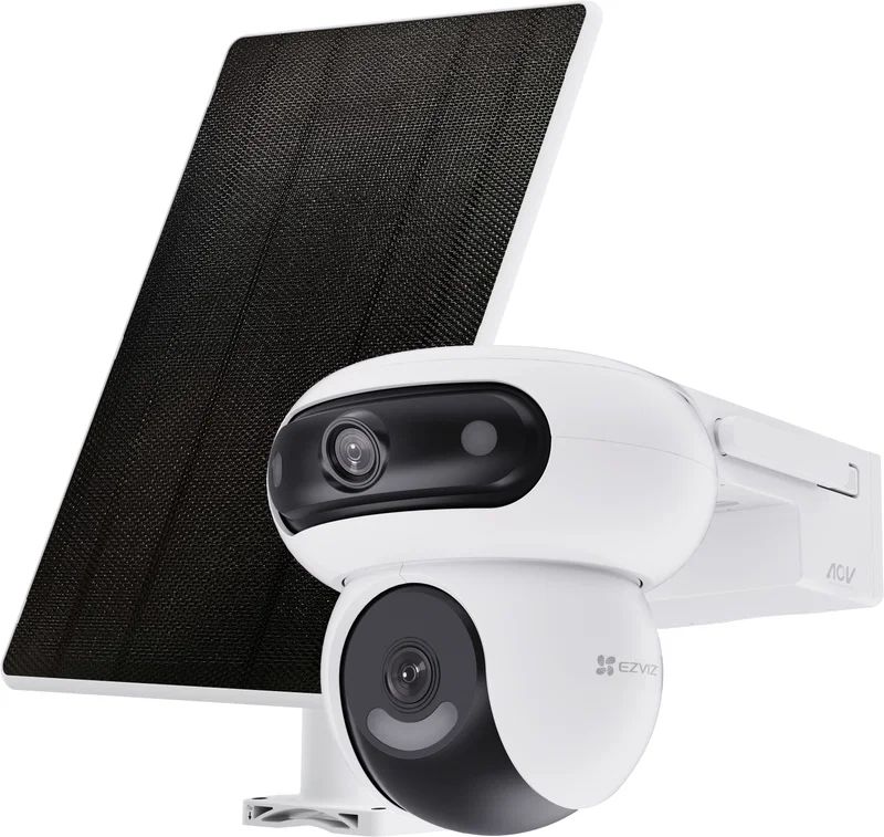 Ezviz HB90x Dual 4G Kit Dual-Lens All-Day Recording 4G Camera + 8W Solar Panel