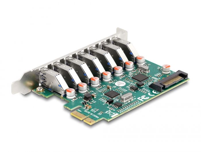 DeLock PCI Express x1 Card to 7 x external USB 5 Gbps Type-A female