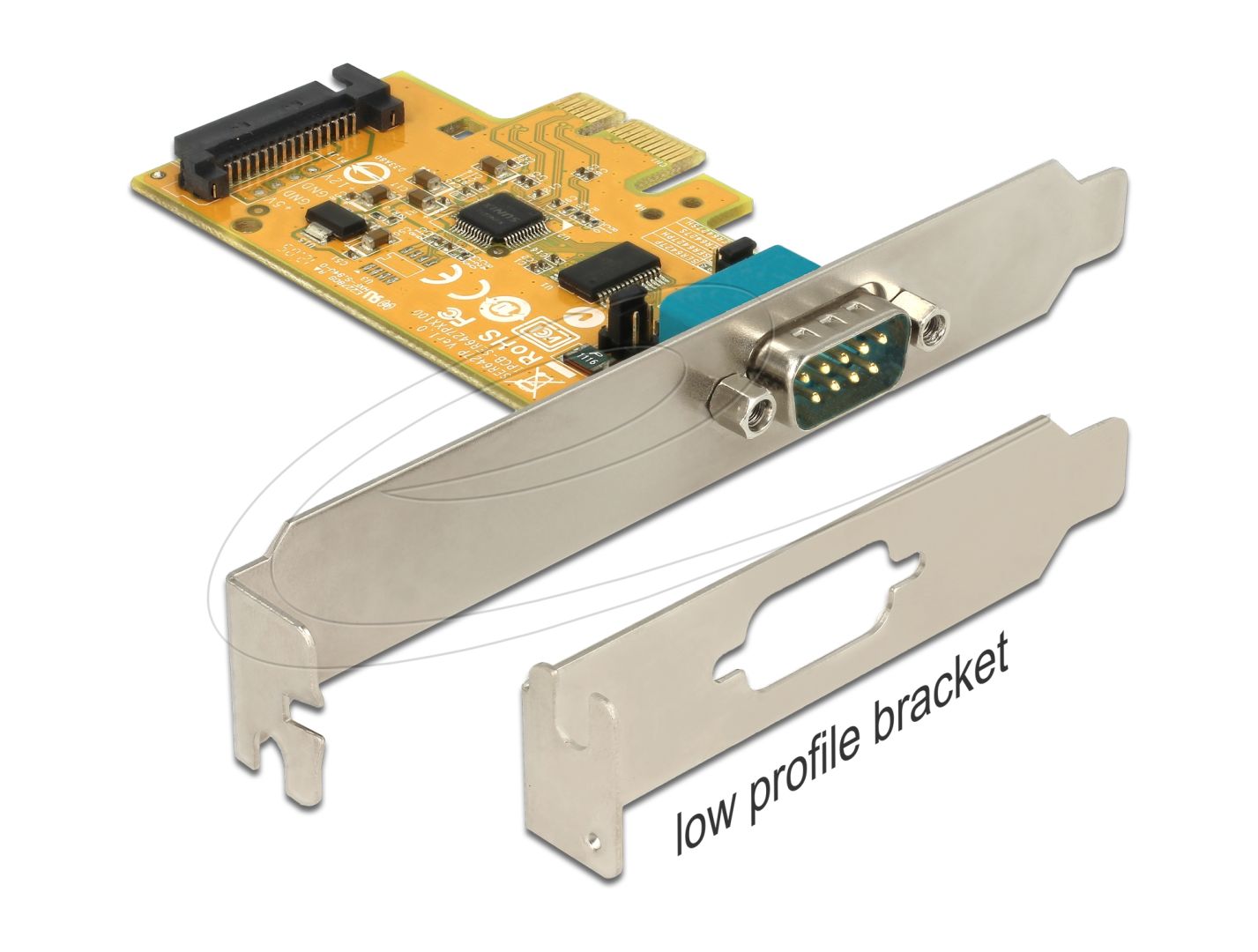 DeLock PCI Express Card to 1 x Serial RS-232 with voltage supply ESD