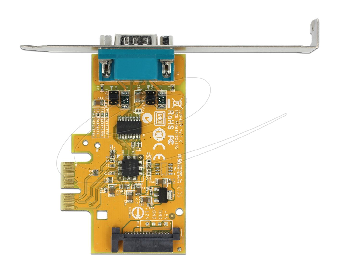 DeLock PCI Express Card to 1 x Serial RS-232 with voltage supply ESD