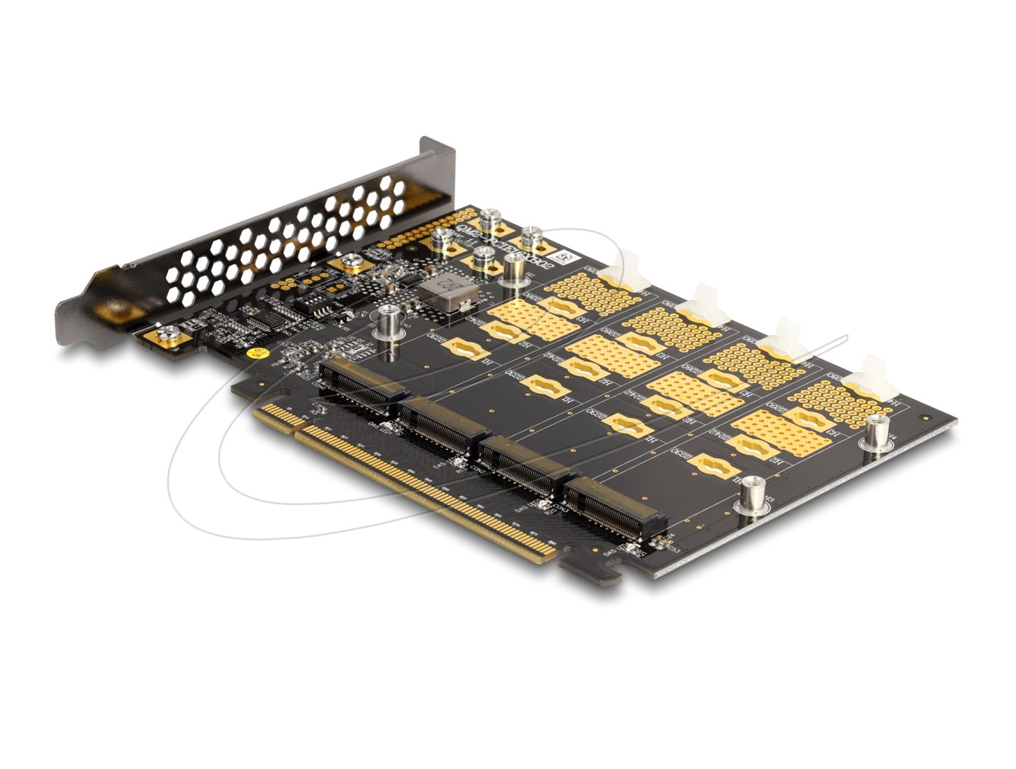 DeLock PCI Express x16 Card to 4 x internal NVMe M.2 Key M