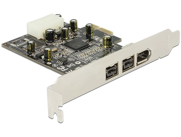 DeLock PCI Express Card > 2x external FireWire B + 1x external FireWire A