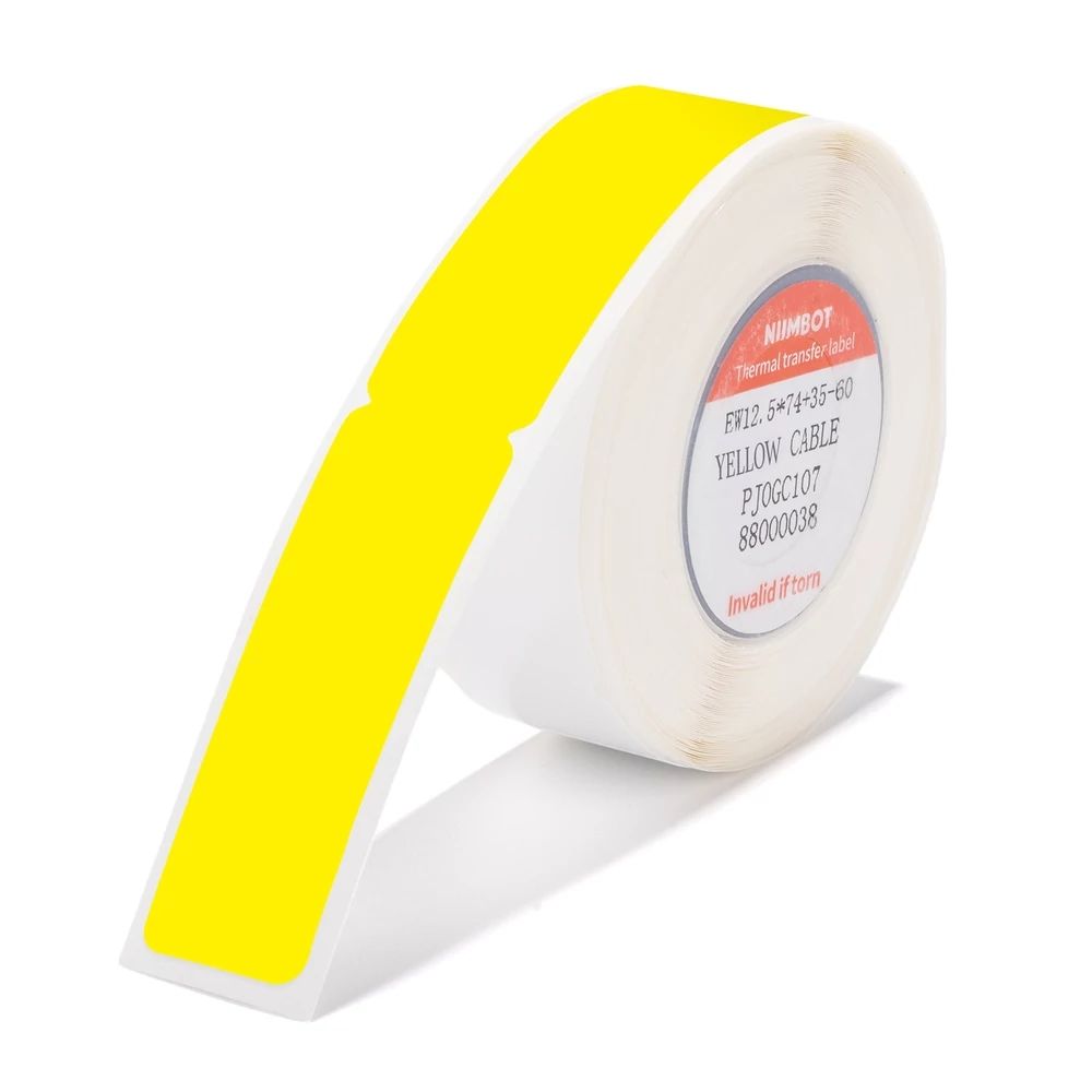 NIIMBOT T12.5*74+35-60 Thermal label Yellow