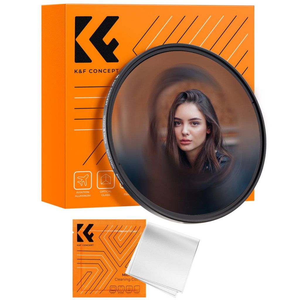 K&F Concept Nano-B Series Halo Swirl, spirál hatás effekt szűrő, 77mm