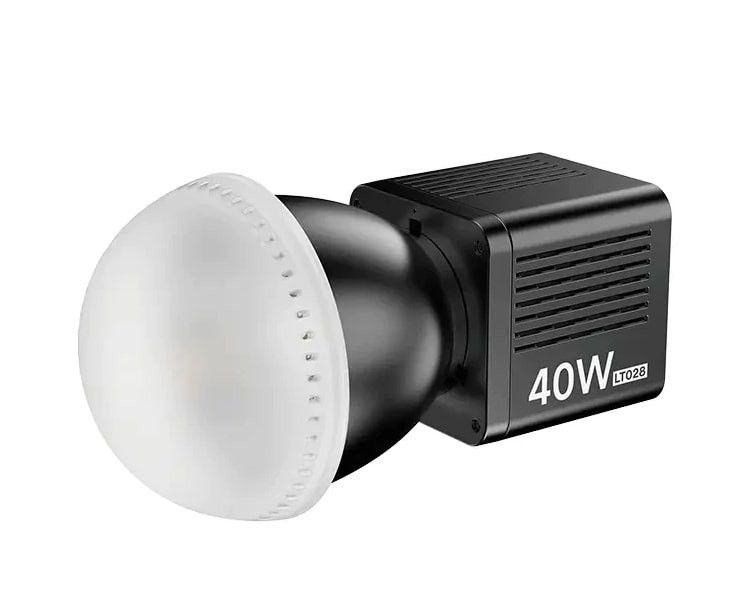 Ulanzi LT028, LS24, 40W RGB COB fotó videó LED lámpa, 2500-6500K, mini Bowens