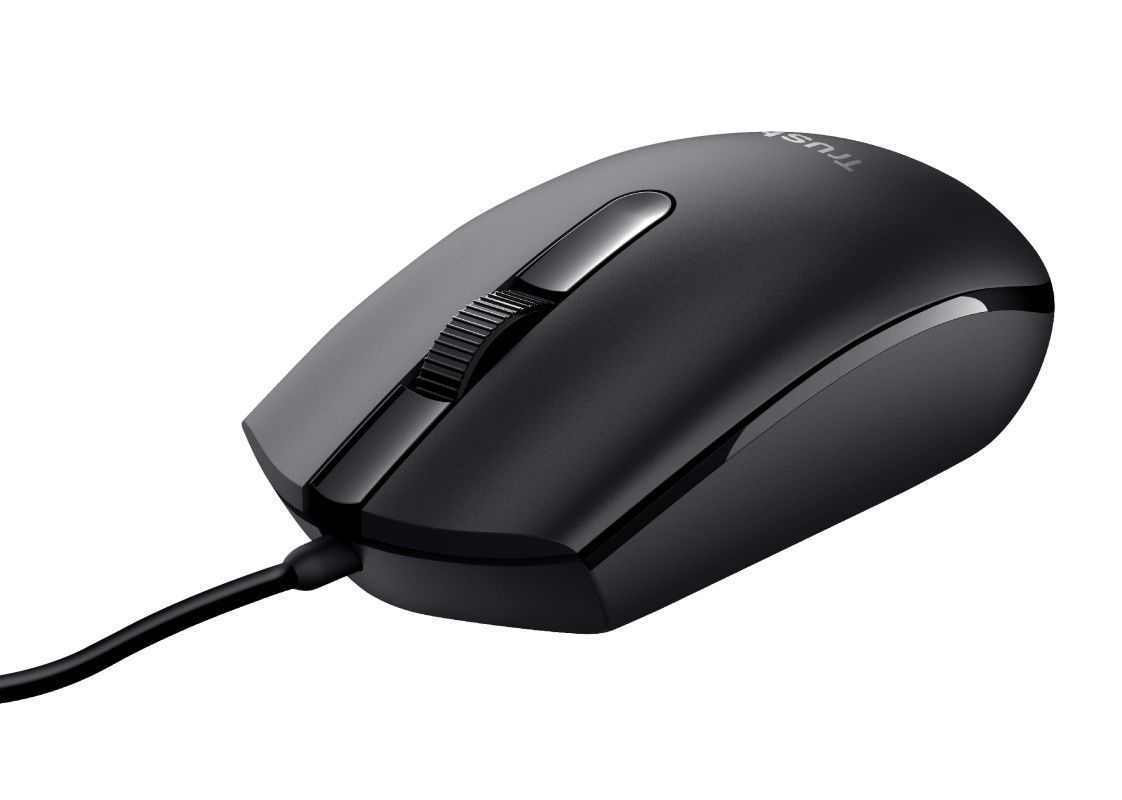 Trust Basi Wired mouse Black