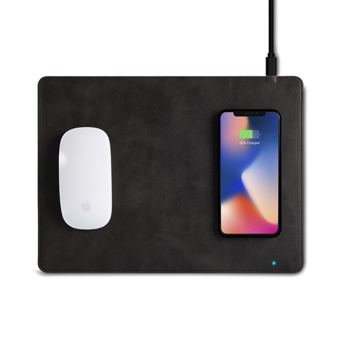 Quazar Qi Wireless Egérpad Black