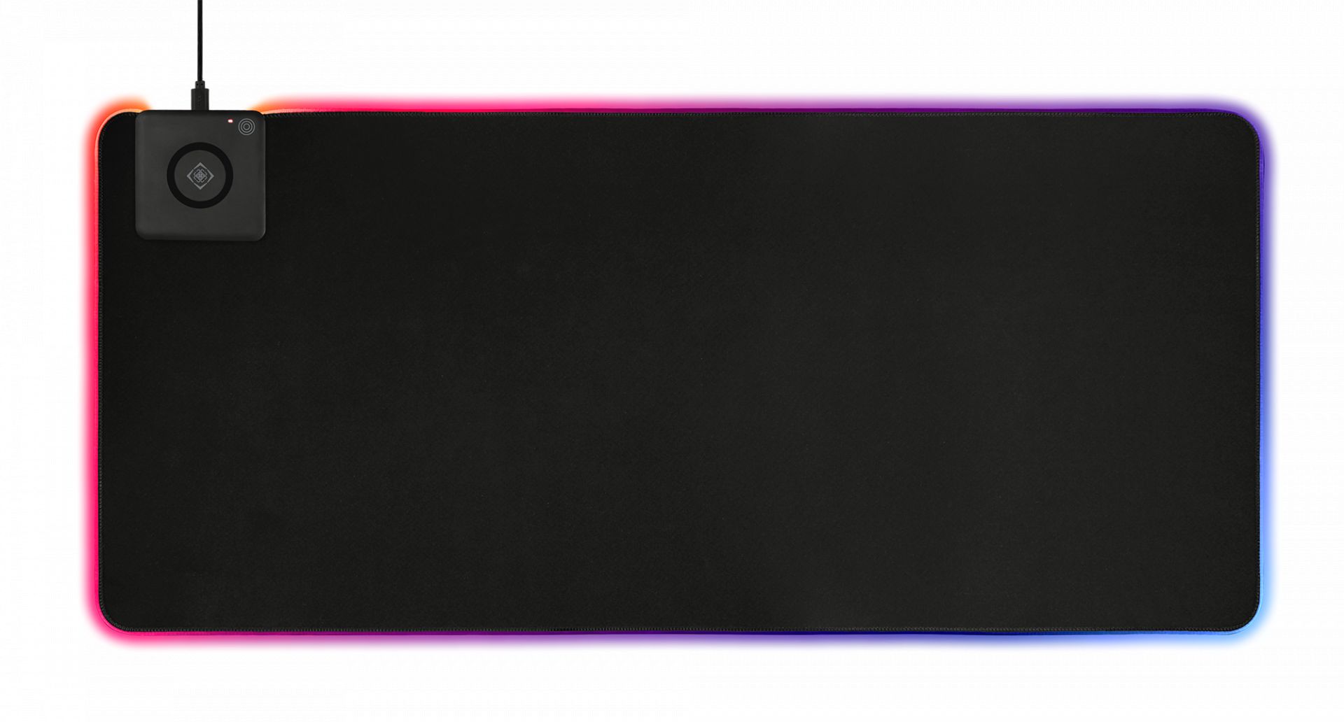 Deltaco GAM-092 Gaming Extra wide RGB with wireless charging Egérpad Black