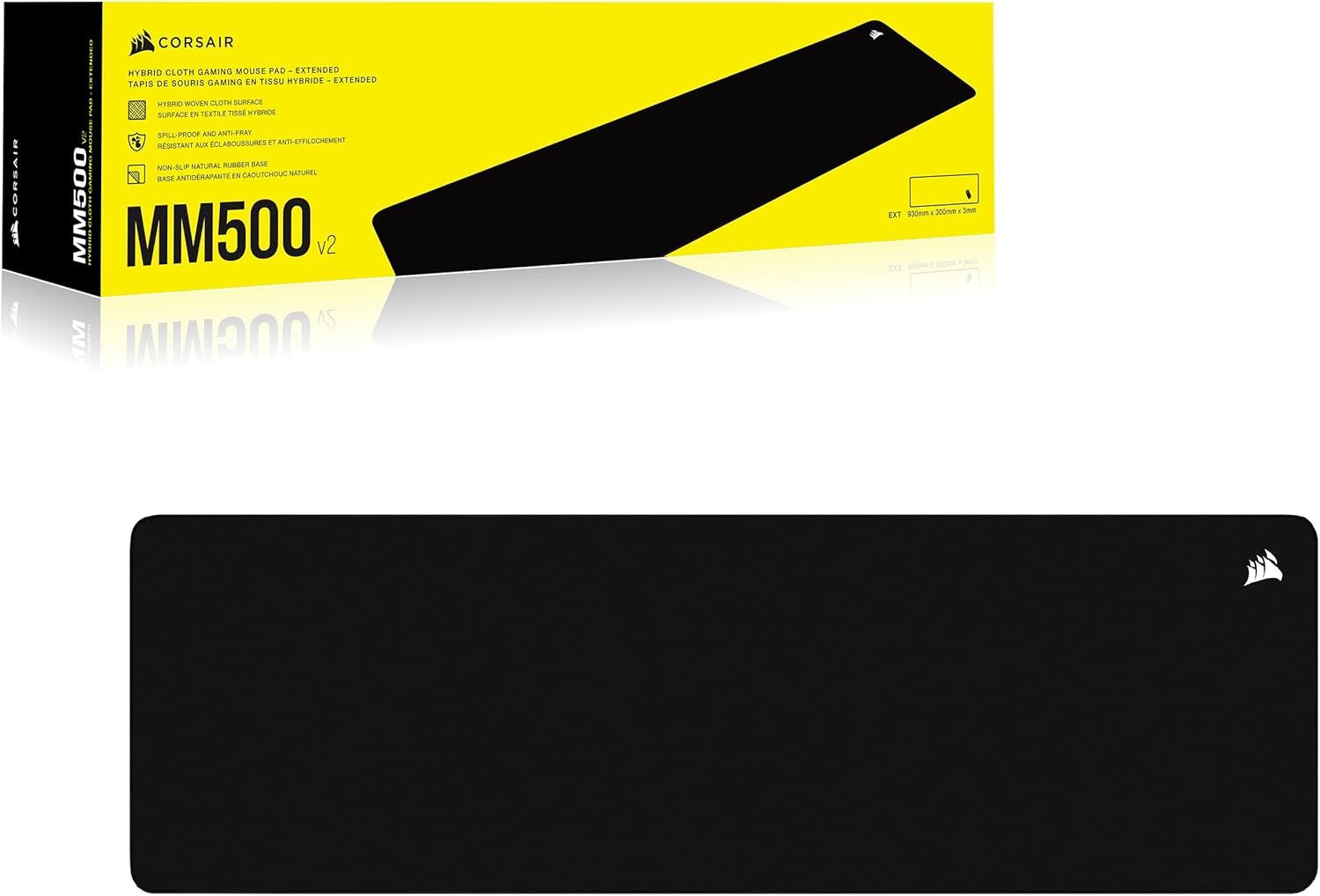 Corsair MM500 v2-EXT Gaming Egérpad Black