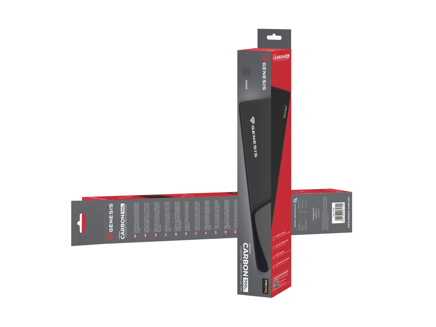 Genesis Carbon 700 XL Cordura Egérpad Black