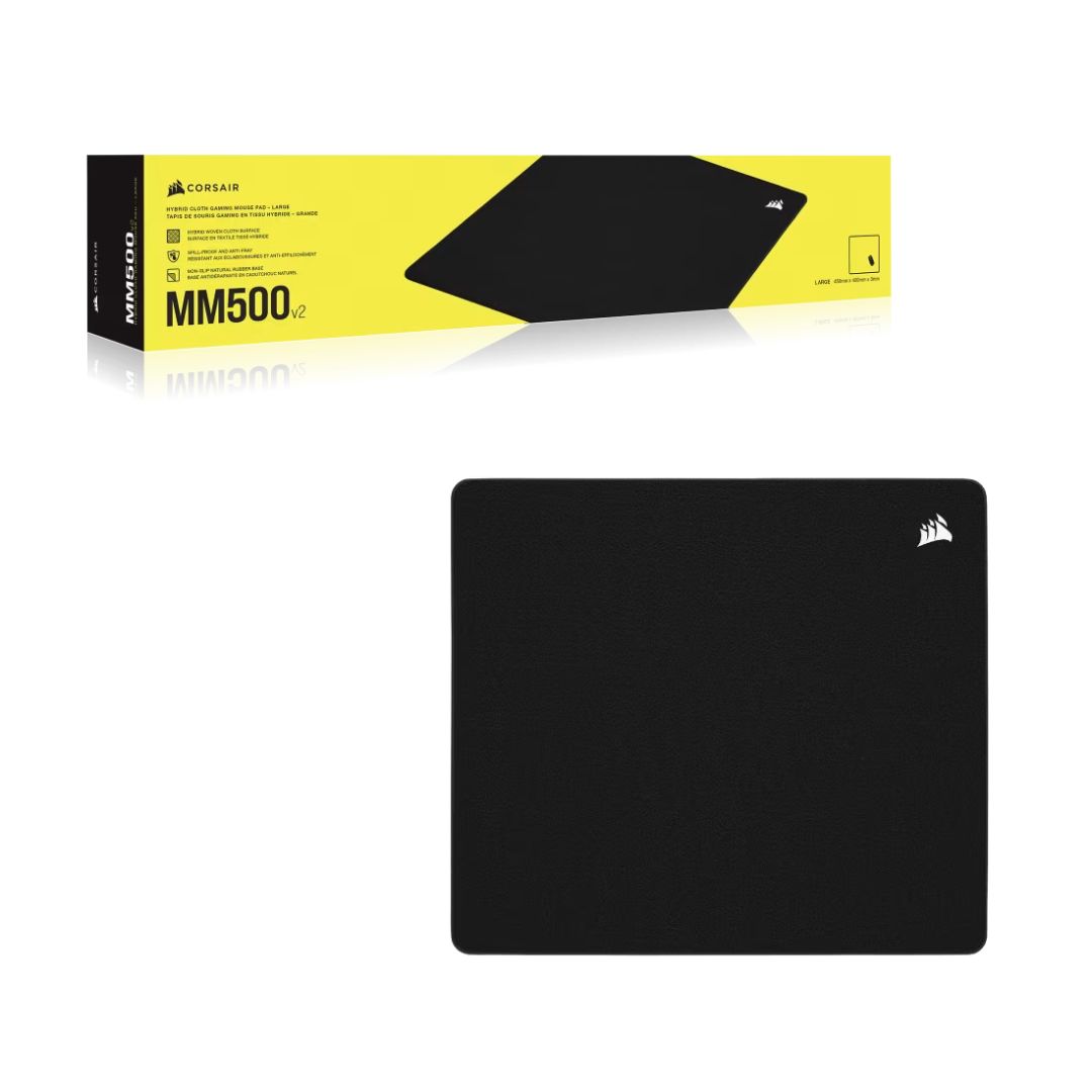 Corsair MM500 v2 Hybrid Cloth Gaming Large Egérpad Black