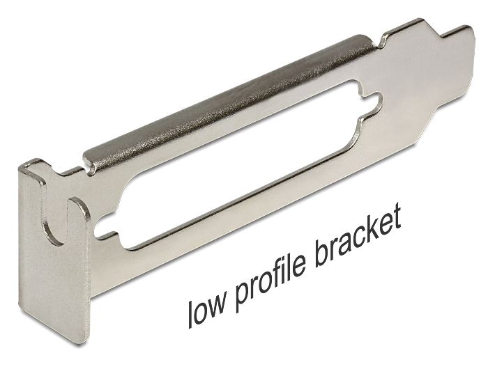 DeLock Low Profile Slot Bracket with SUB-D 25 opening