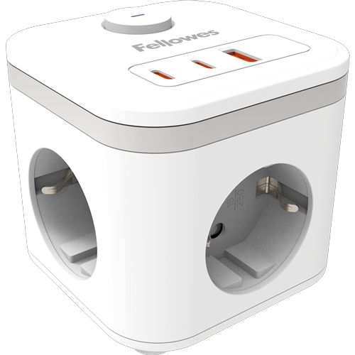 Fellowes PowerCube Hálózati Elosztó Kapcsolóval 3DIN 2m White