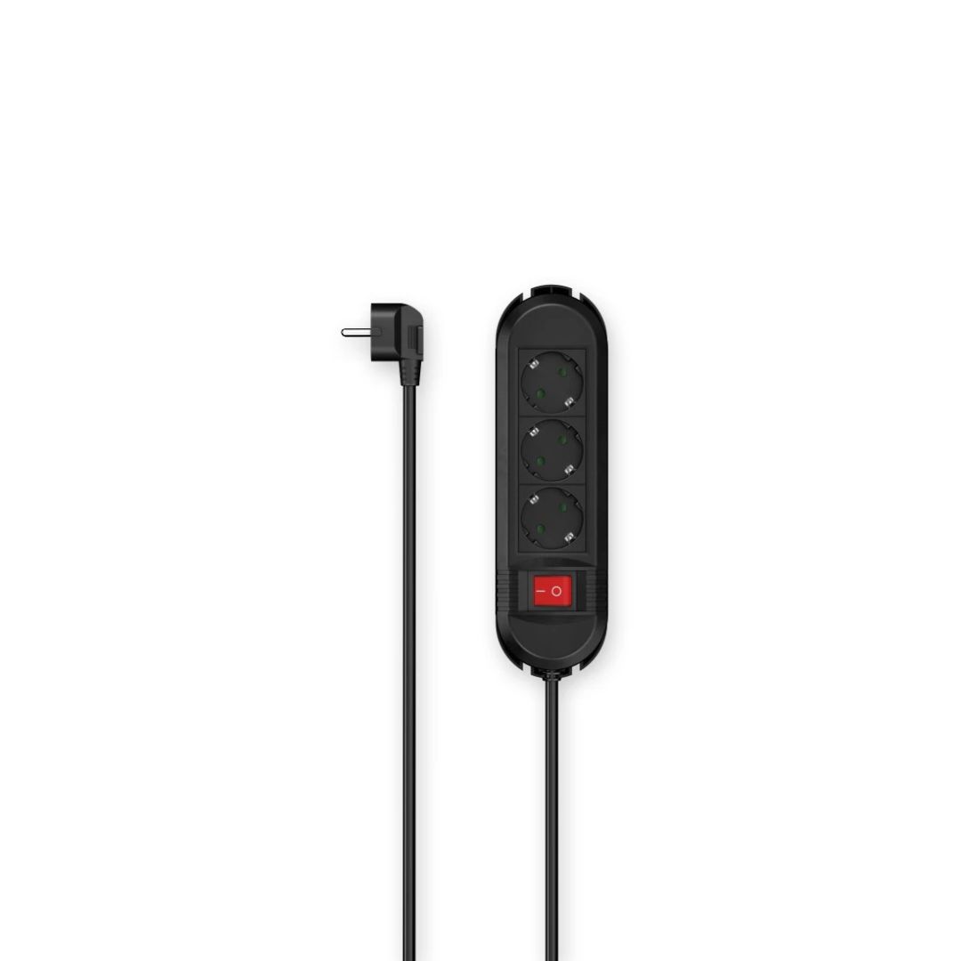 Hama Hálózati Elosztó Kapcsolóval 3DIN 3m Black