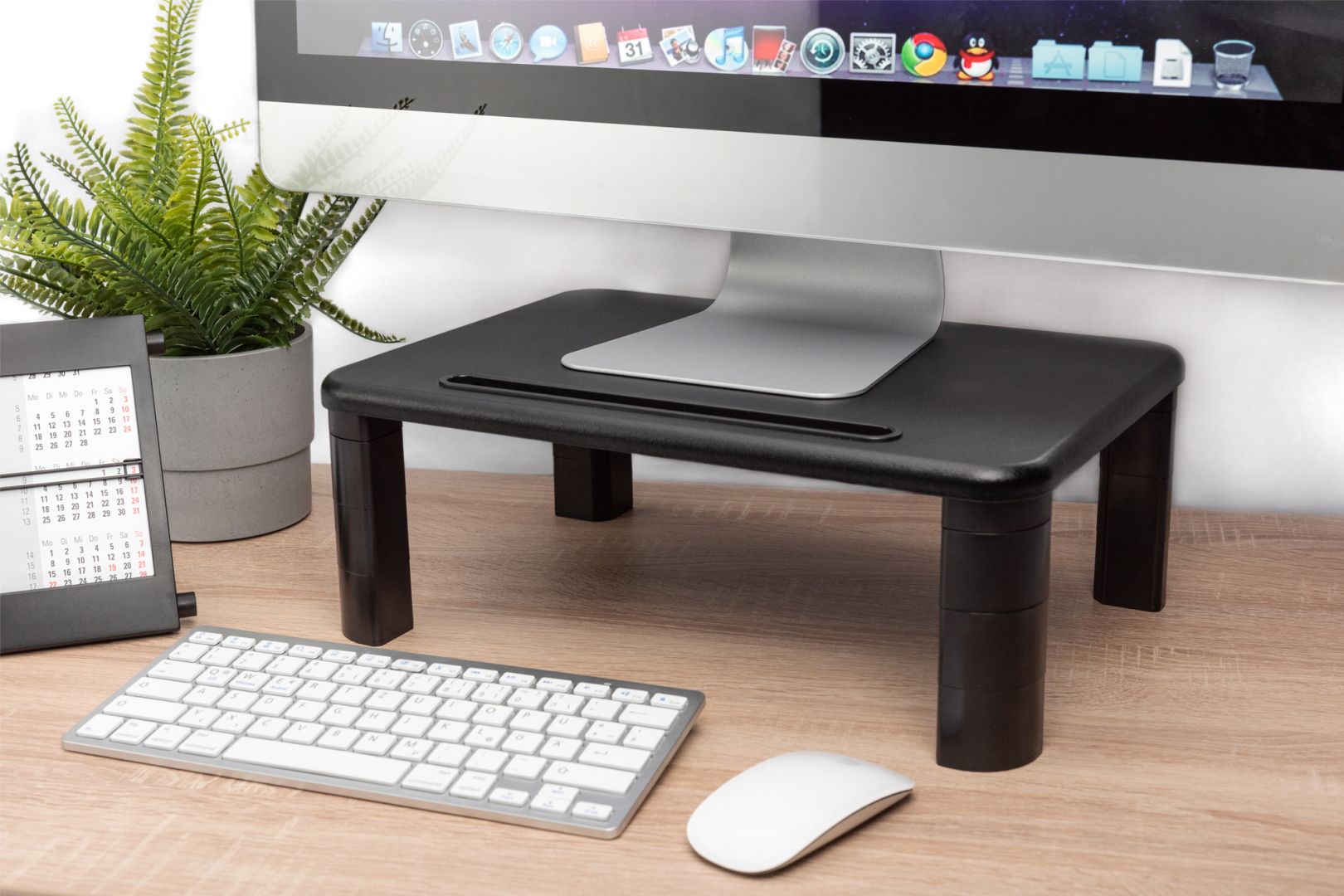 Digitus DA-90458 Ergonomic Monitor Riser Black