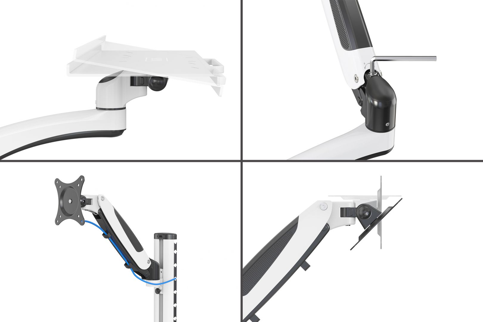 Digitus DA-90451 Workstation (monitor, keyboard, mouse) Wall Mount 32