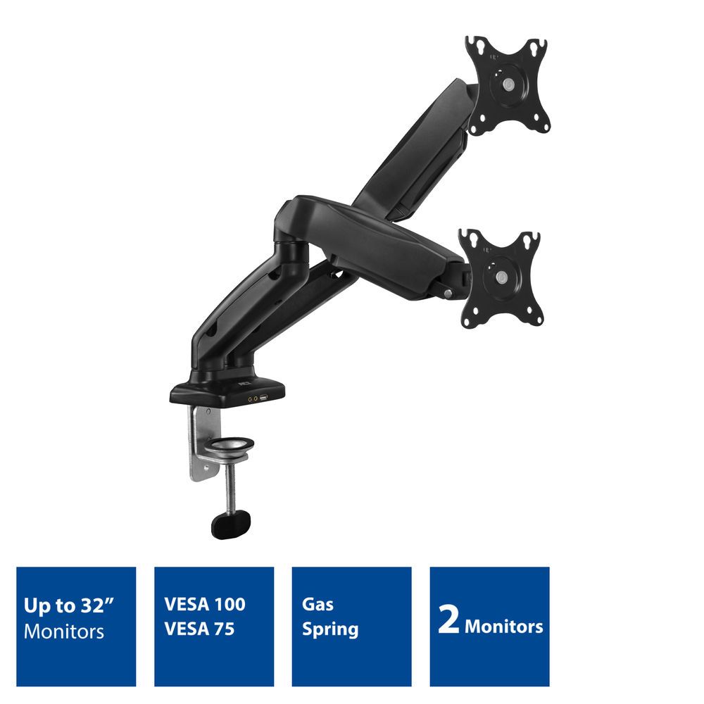 ACT AC8312 Gas Spring Dual Monitor Arm Office 13