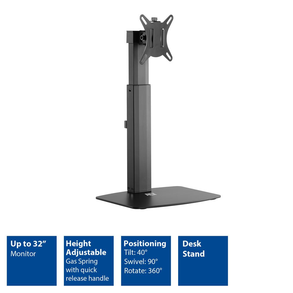 ACT AC8331 Free Standing Gas Spring Monitor Arm Office 10
