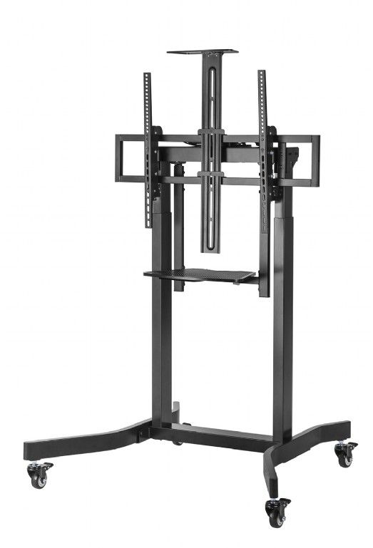 Gembird TVS-100T-01 Motorized height adjustable TV floor stand with caster wheels 55