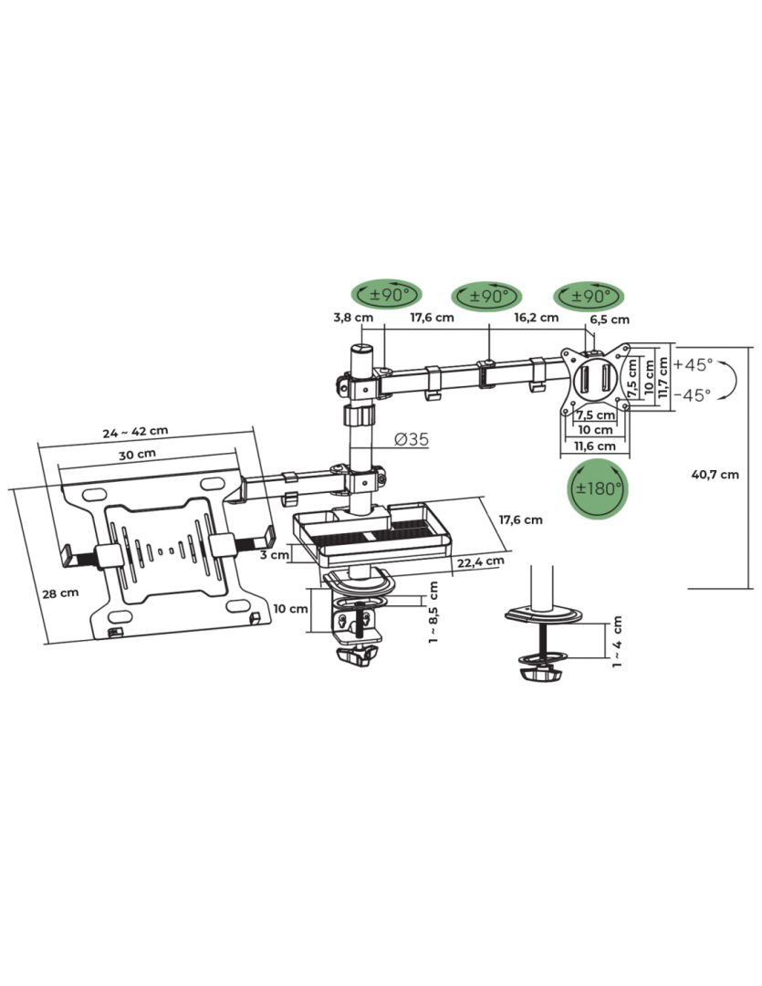 Advance XtendMounts Dual 17
