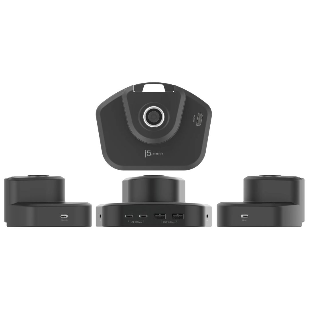 j5create JTSA301 Ergonomic Monitor Mount with Docking Station