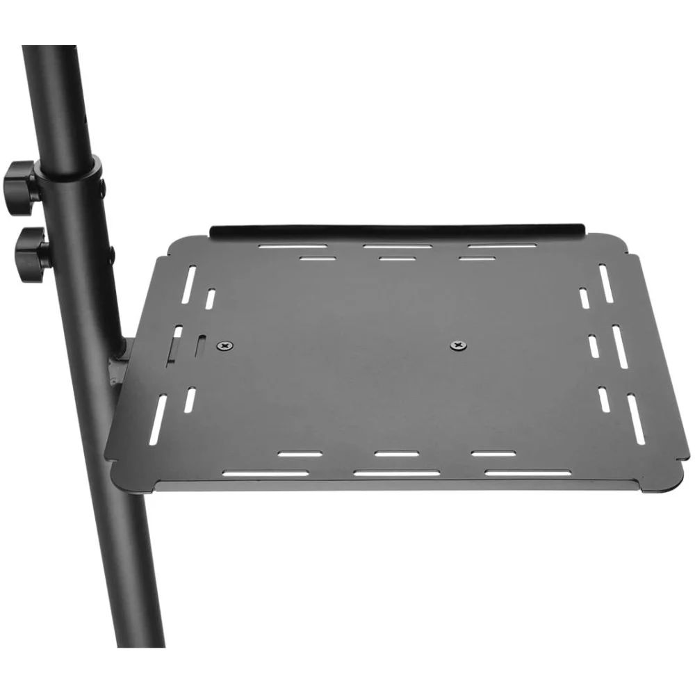 TECHLY  Universal Adjustable Trolley for Notebook Projector with Shelf Black