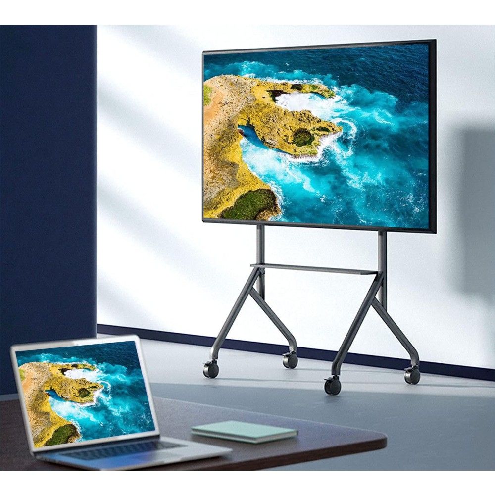 TECHLY  Multifunction Mobile Floor Stand for 65-100